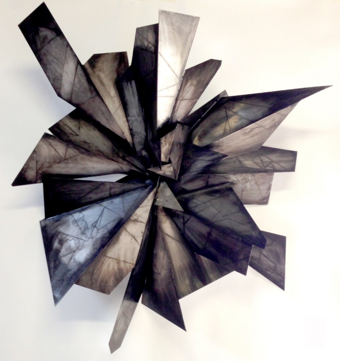 Alan Gouldbourne, Liminal Relief No.1, 2014, Aluminium, 120x120x30cm