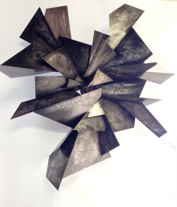 Alan Gouldbourne, Liminal Relief No.3, 2014, Aluminium, 120x120x30cm