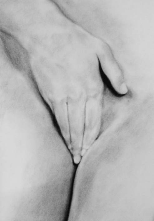 Nicolas Leignel, Phantasme, 2014, Fusain sur papier, 50x65cm