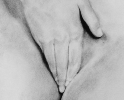 Nicolas Leignel, Phantasme, 2014, Fusain sur papier, 50x65cm